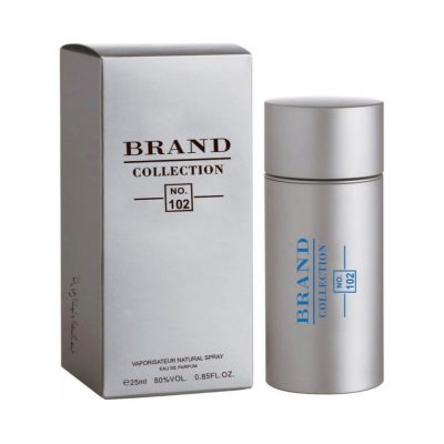 عطر جیبی حجم 25 میل شماره 102 کالورینا 212 سیلور مردانه برند کالکشن - Brand Collection