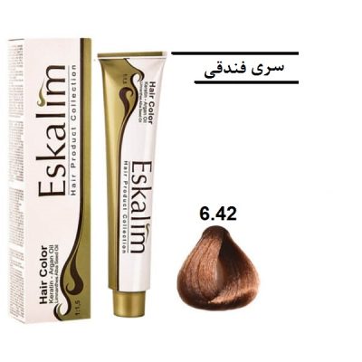 رنگ مو اسکالیم 6.42 بلوند فندقی تیره - Eskalim