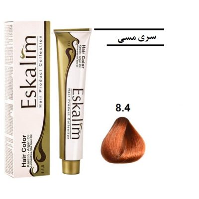 رنگ مو اسکالیم 8.4 بلوند مسی روشن -  Eskalim