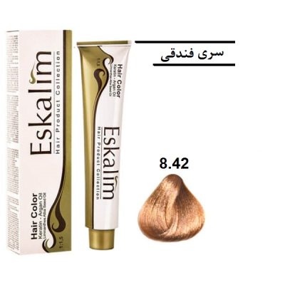 رنگ مو اسکالیم 8.42 بلوند فندقی روشن - Eskalim