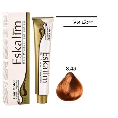 رنگ مو اسکالیم 8.43 بلوند برنز روشن -  Eskalim