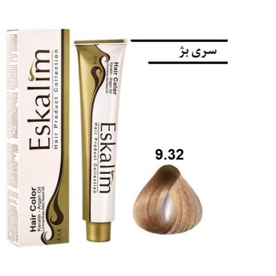 رنگ مو اسکالیم 9.32 بلوند بژ گرم خیلی روشن -  Eskalim