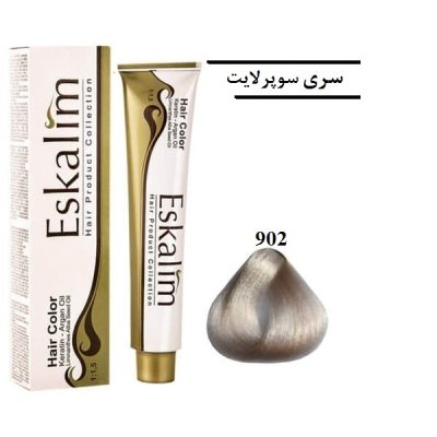 رنگ مو اسکالیم 902 سوپر لایت مرواریدی -  Eskalim