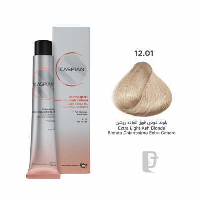 رنگ مو 12.01 کاسپین Caspian 100ml