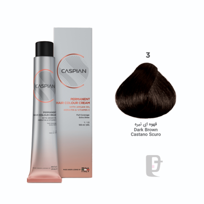 رنگ مو 3.0 کاسپین Caspian 100ml