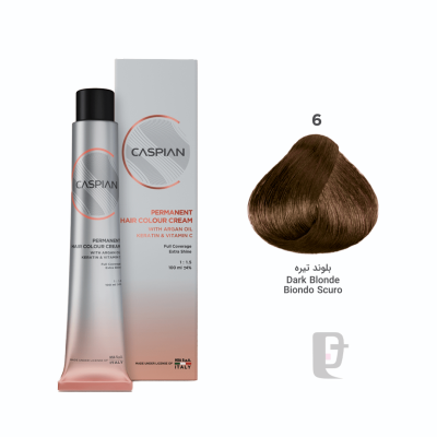 رنگ مو 6.0 کاسپین Caspian 100ml