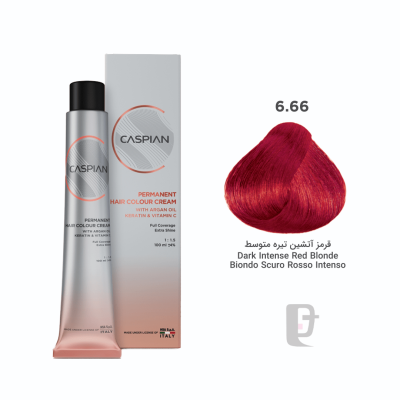رنگ مو 6.66 کاسپین Caspian 100ml