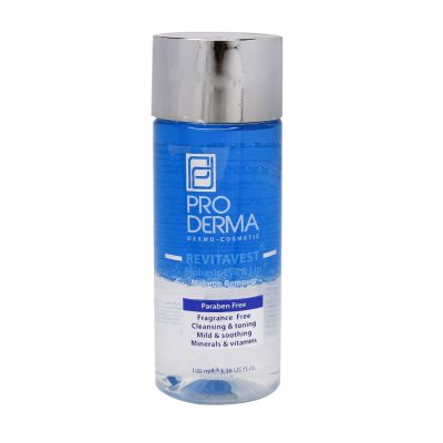 محلول دو فاز پاک کننده آرایش چشم و لب پرودرما حجم 100 میلی لیتر _ proderma