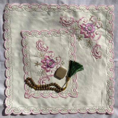 جانماز بنفشه آستر دار 45 * 45