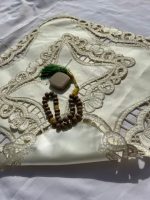 جانماز ارکیده 45 * 45 آستردار پشت ساتن 2 عددی - تصویر 4